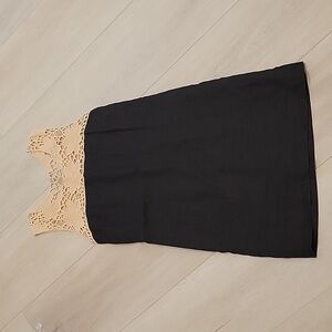 Loft Petite Linen Shift Dress 0P